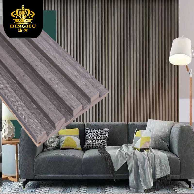 进口实木格栅板网红背景墙长城板凹凸形装饰栅格板木搁栅木饰面板