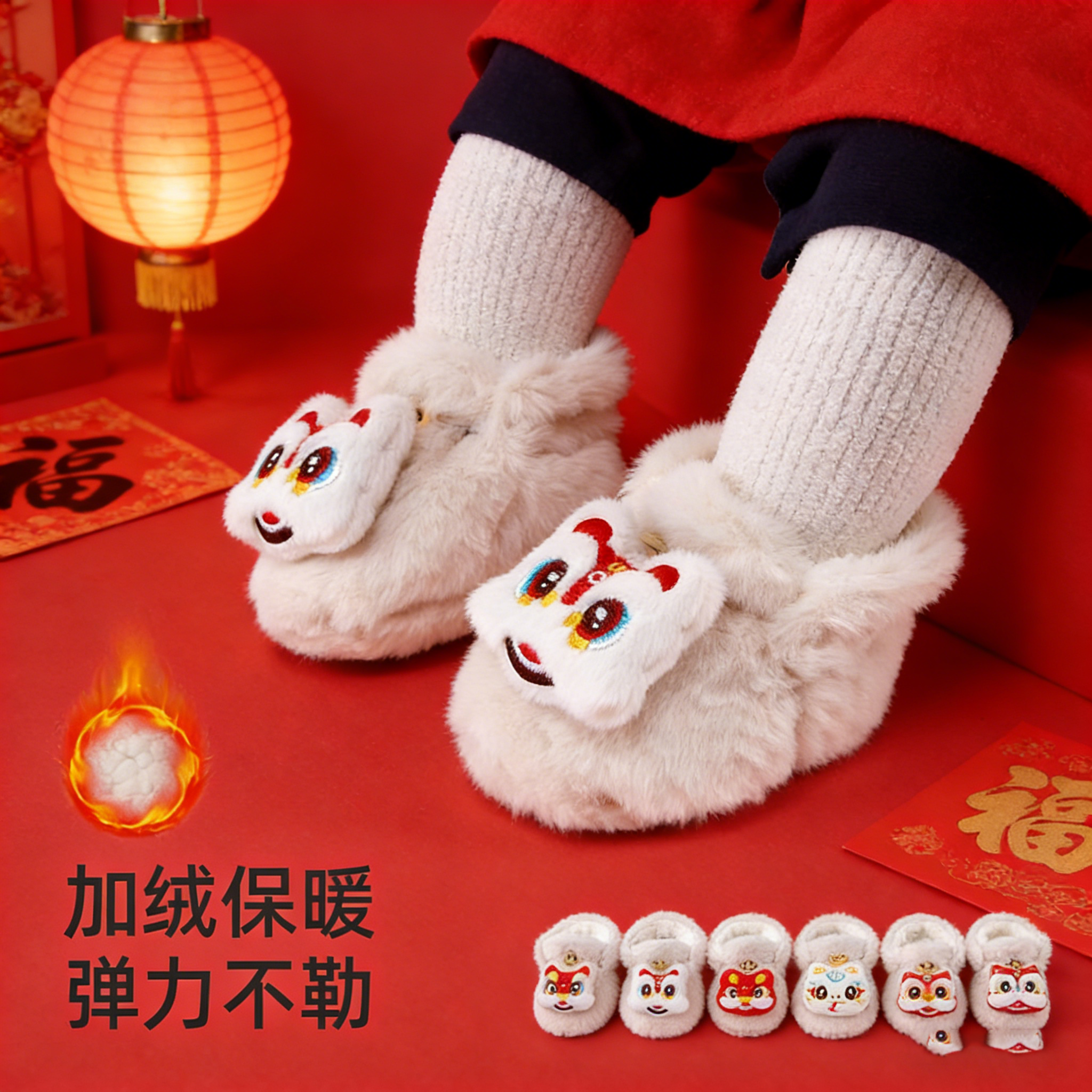 婴儿鞋子6到12个月2026新年女宝小月龄宝宝鞋袜棉鞋儿童加厚,童鞋/婴儿鞋/亲子鞋,婴儿步前鞋/袜鞋,淘宝优惠券,粉丝福利购,淘宝优惠卷