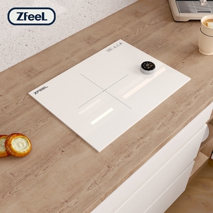 ZFEEL纯白色嵌入式 2500W大功率 单灶电磁炉家爆炒单头电火灶台用款