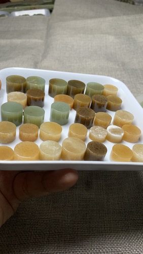 天然和田玉立体光桶珠子黄糖吊坠墩子勒子提溜无事牌diy礼物时尚