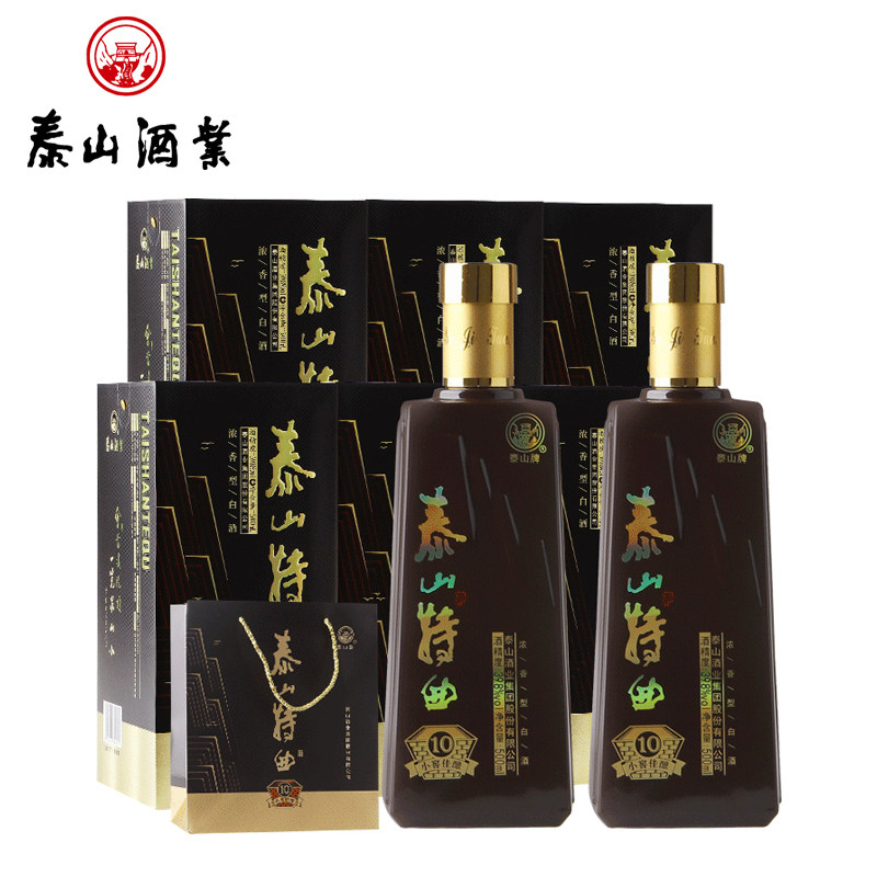 泰山牌泰山特曲 39.8度泰山10 小窖佳酿 浓香型白酒