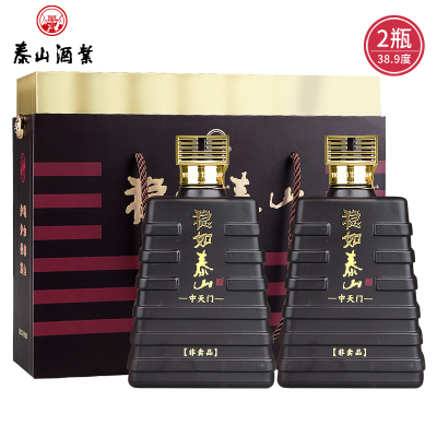 泰山牌500ml*2浓香型白酒礼盒