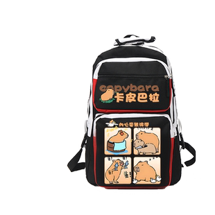 Capybara水豚卡皮巴拉创意可爱学生书包男女同款双肩包潮流tt