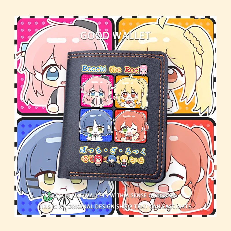 孤独摇滚周边波奇酱后藤独一里可爱卡通短款钱包学生女零钱包tt