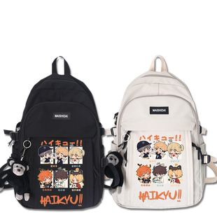 谷地仁花排球少年孤爪研磨动漫同人周边学生书包男女休闲双肩包tt