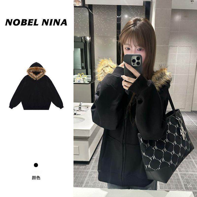 羊羔绒毛外套中大童2025秋冬新款学生宽松百搭加绒加厚开衫棉衣棉,女装/女士精品,时尚套装,淘宝优惠券,粉丝福利购,淘宝优惠卷