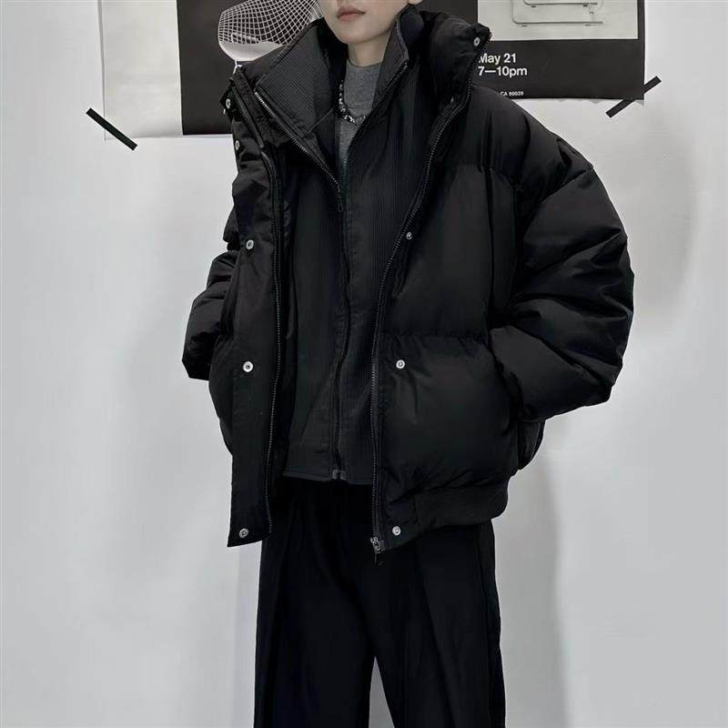 冬装韩版假两件棉服男女痞帅纯色系加厚立领棉衣休闲面包服外套潮,女装/女士精品,时尚套装,淘宝优惠券,粉丝福利购,淘宝优惠卷