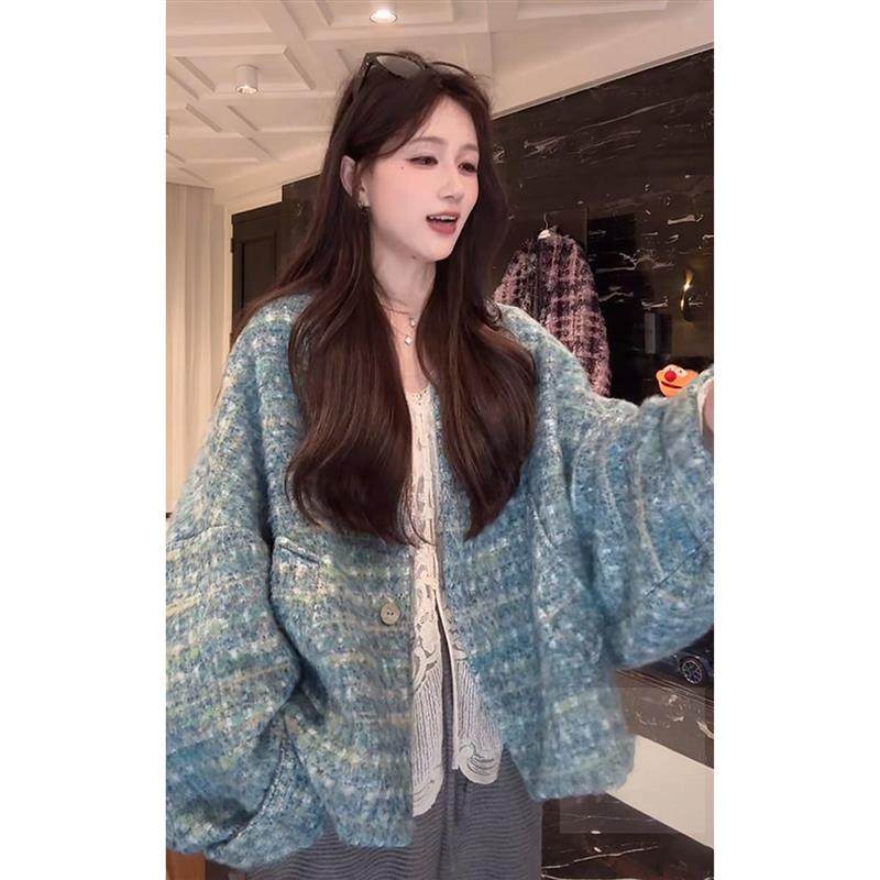 小香风气质粗花呢宽松休闲外套女装2025秋冬新款保暖加厚名媛外套,女装/女士精品,时尚套装,淘宝优惠券,粉丝福利购,淘宝优惠卷