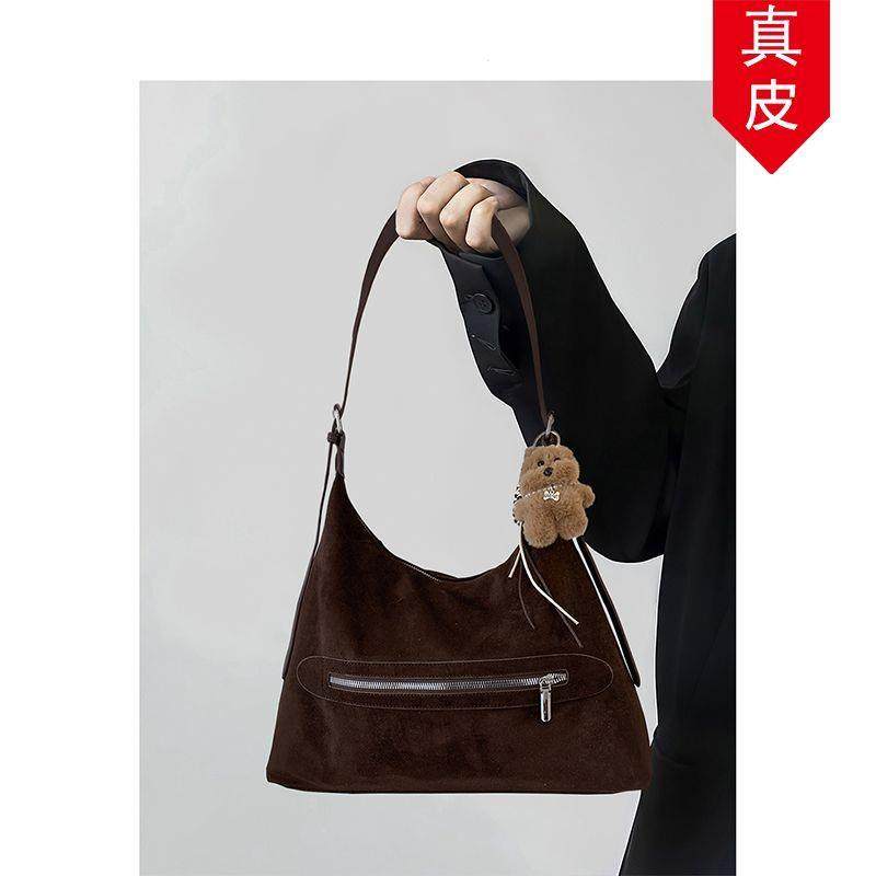 大容量麂皮绒通勤托特包包女式2025新款秋冬轻奢小众高级感斜挎包,箱包皮具/热销女包/男包,通用款女包,淘宝优惠券,粉丝福利购,淘宝优惠卷