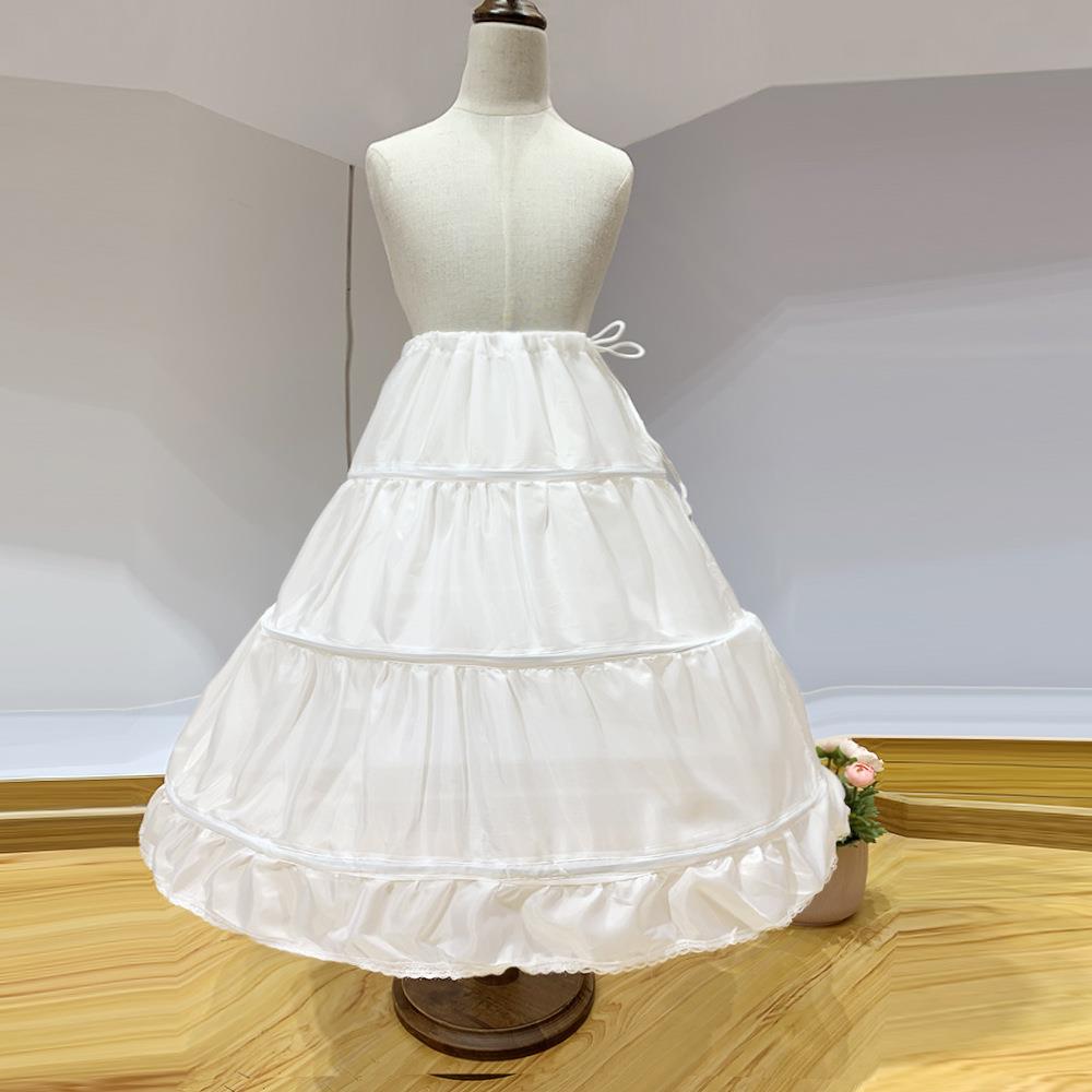 儿童礼服蓬蓬裙撑55CM三层单钢圈裙撑110-170搭配礼服单拍定制
