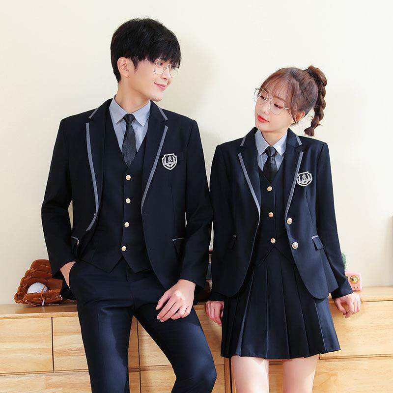 七谷娘春秋男女职业西装学院风三JK制服/DK制服/