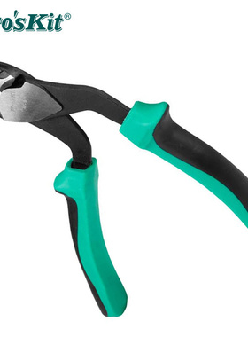台湾宝工Pro'sKit PM-942 8英寸双色德式弯头大斜口钳斜嘴钳剪钳