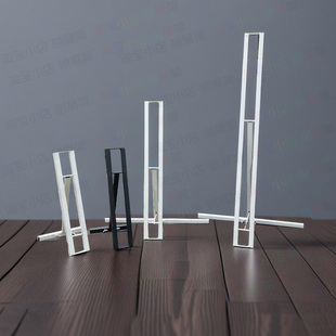 广告牌支架站牌方管立人支架人形立牌KT板支撑架白色铁质折叠立式