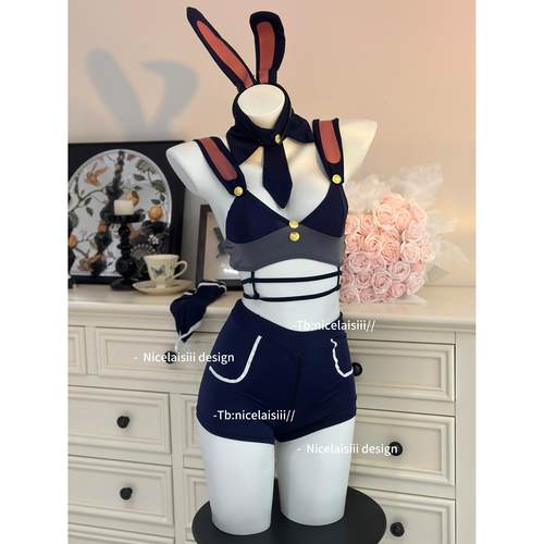 云兮学姐·逮捕你 兔女郎约会纯欲风兔子套装性感cos内衣女警服
