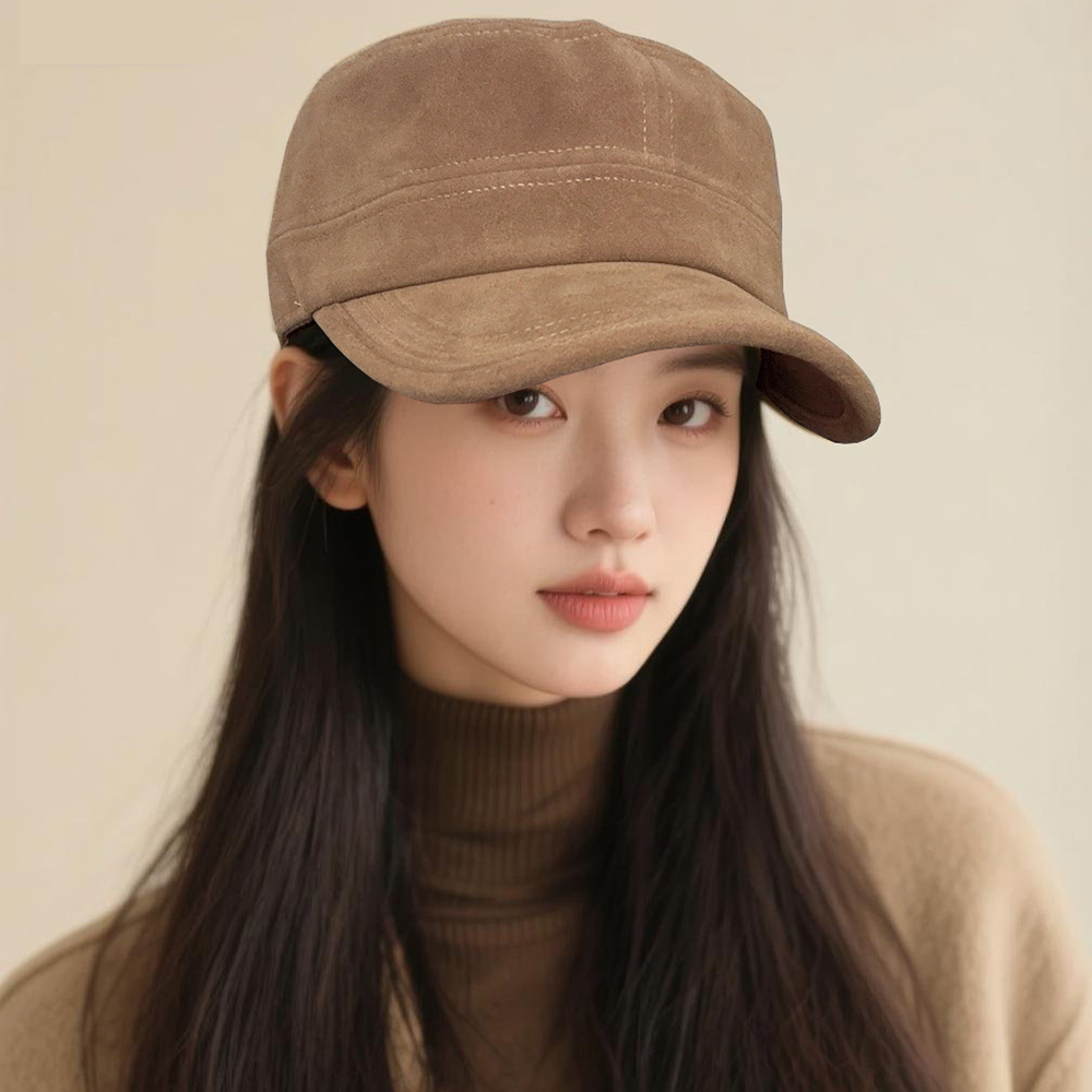 2025韩国显高颅顶平顶帽