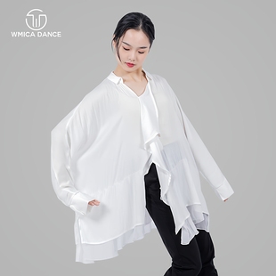 美人画卷/余情/世界赠与我的古典现代国风爵士舞蹈练功演出服衬衫