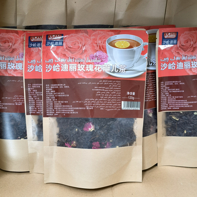 新疆伊犁沙峆迪丽玫瑰花瓣儿茶