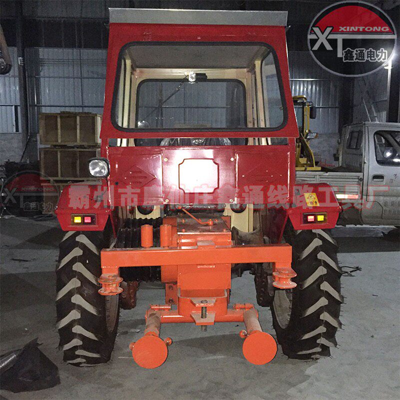 现货出售5吨拖拉机牵引机加装紧线绞磨机3吨四轮拖拉机卷扬机厂家