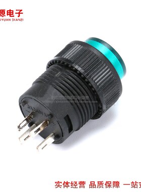 按键/按钮开关Ri16-503  带灯 复位/自锁式 红色/绿色 四脚/2脚