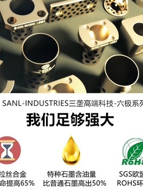 机器人设备自润滑轴承OFK01无油铜套铜衬套耐磨MPBZ10 12外14 16