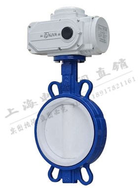电动衬氟蝶阀DN150对夹内衬四氟耐强酸防碱腐蚀开关调节阀D9.71F4