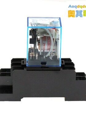 LY2NJ JQX-13F 小型中间继电器 AC220V DC24V 12VP LY2N-J 8脚 10