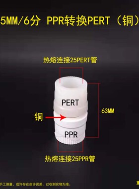 黑色pe转ppr 白色转换接头直接PB转PPR接头PERT转PPR水管转换配件