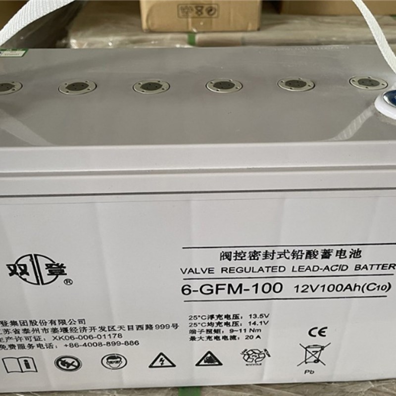 双登6-GFM-100 12V100AH阀控密封式铅酸蓄电池免维护机房 UPS电源