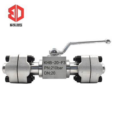 SAE型高压液压不锈钢球阀304 配法兰和焊管 KHB-15-F3 KHM-65-F3