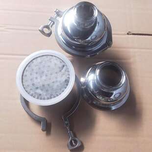 304不锈钢出料口过滤器快装球形阻火器卫生级直通管道滤网过滤器