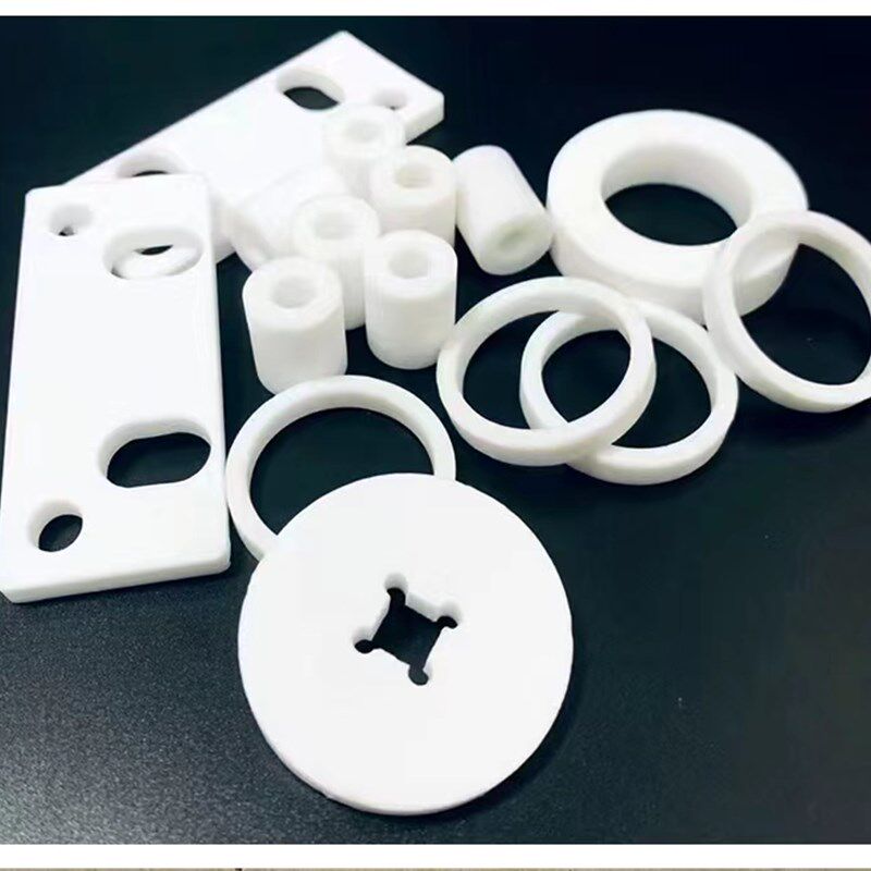 白色聚四氟乙烯板加工耐酸碱铁氟龙PTFE棒特氟龙管耐高温四氟垫片