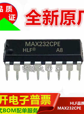 全新原厂 MAX232CPE MAX232 直插DIP-16 驱动器/接收器芯片