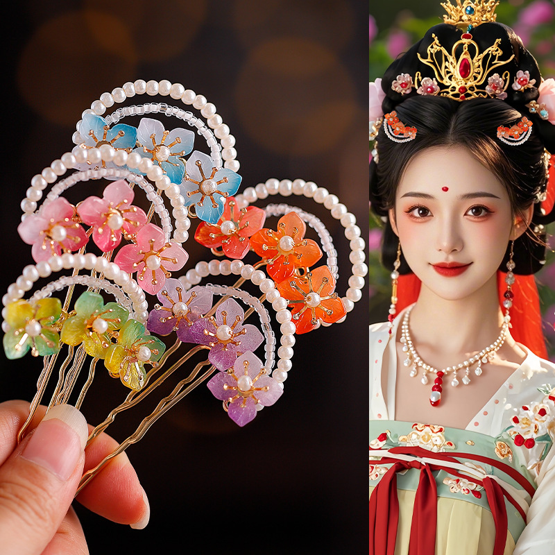 汉服假发盘发发髻古风飞天敦煌