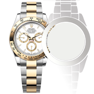 适用于Rolex劳力士23款间金迪通拿M126503手表钢化膜表扣贴膜后膜保护膜表膜侧面表耳表圈定制防指纹手机闪魔