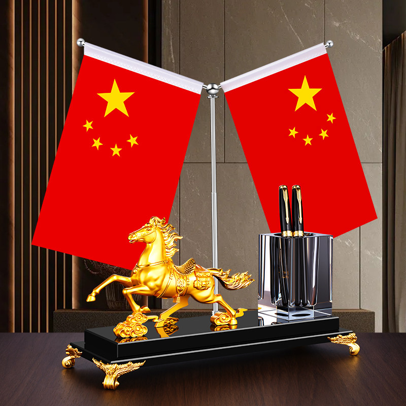 乔迁开业金马桌面摆件定制送领导图片