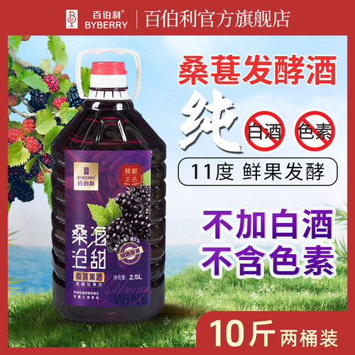 正宗桑葚酒原汁醇酿2.5L大瓶装