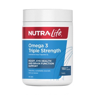 Nutra 27.9月 Life纽乐三倍鱼油150粒