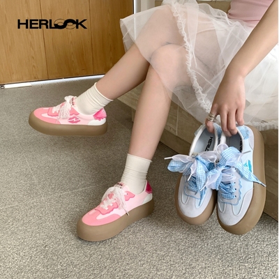 HERLOOK融化系列厚底增高德训鞋