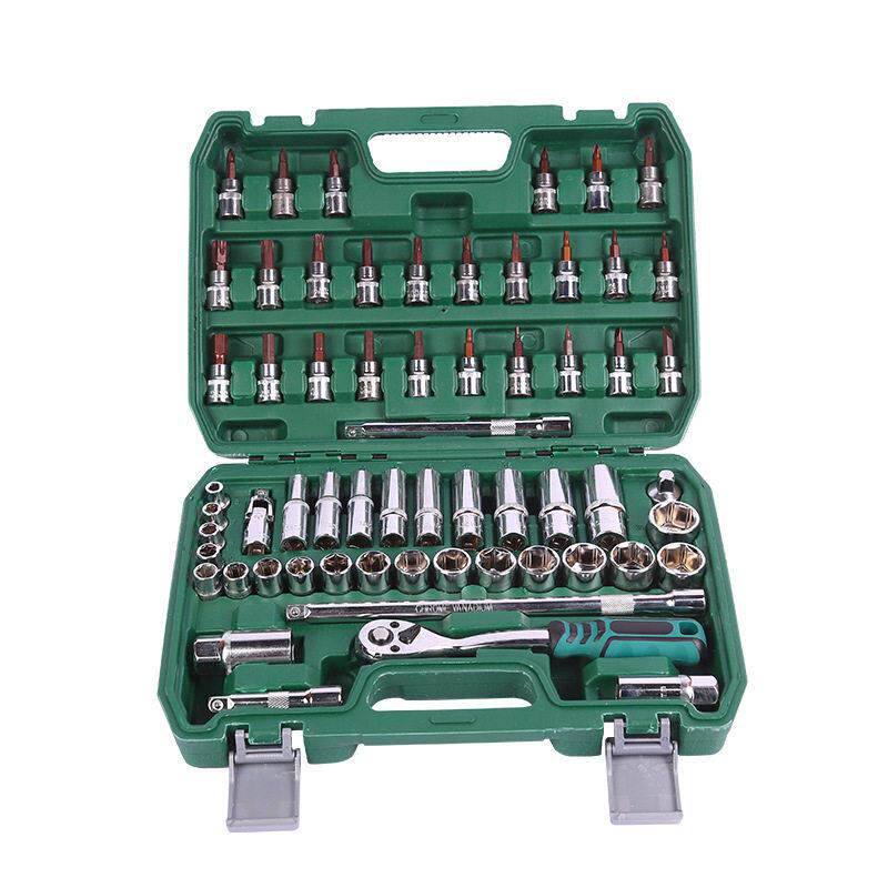 中飞3/8系列镜面61件套筒组套维修工具套筒扳手套装套头工具