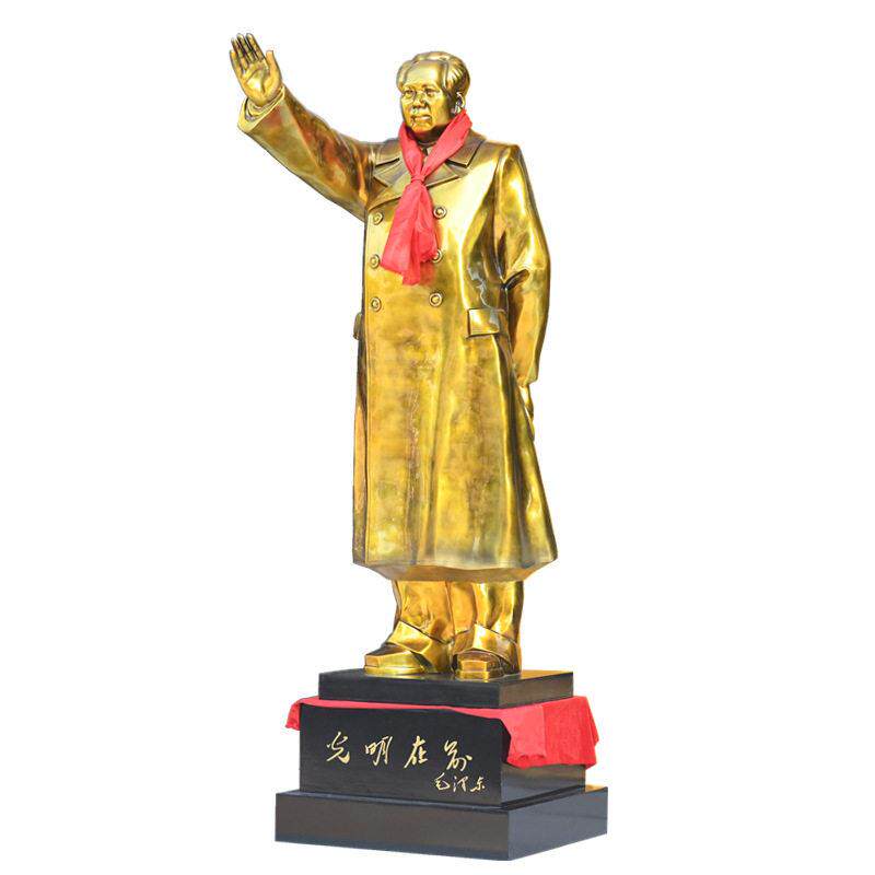 毛主席铜像毛爷爷挥手像大型树脂全身站像公司大厅广场摆件1.83米