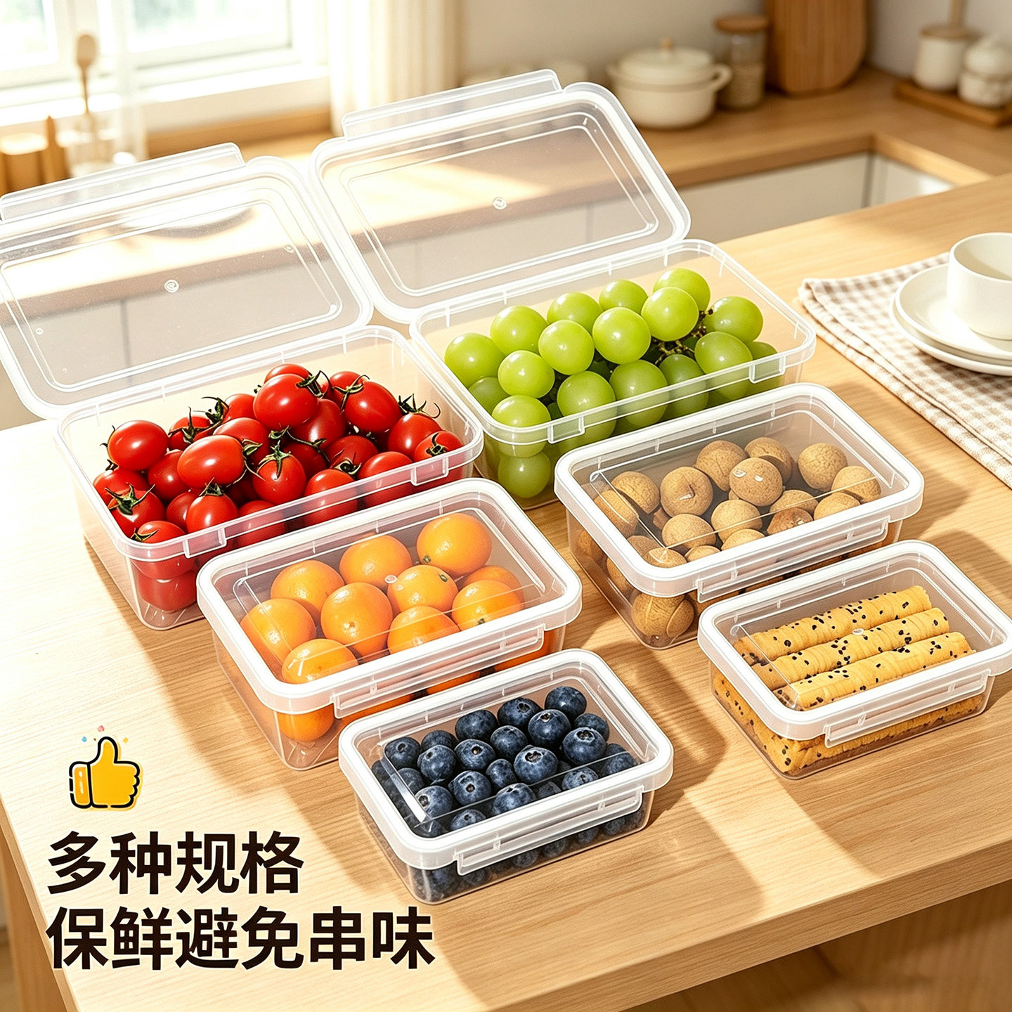 食品级冻肉果蔬冰箱收纳保鲜盒