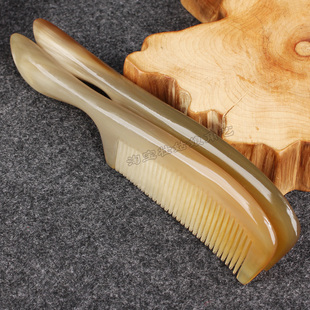 天然牛角梳子官方正品女士长发家用儿童静电手柄直发经络按摩梳