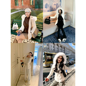 冰川暖宝 肉装 小cherry 微胖收腰90白鸭绒可拆卸貉子毛羽绒服外套