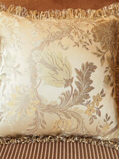 定制欧式客厅沙发流苏抱枕套靠靠枕芯腰枕靠背长方形不含芯定u.