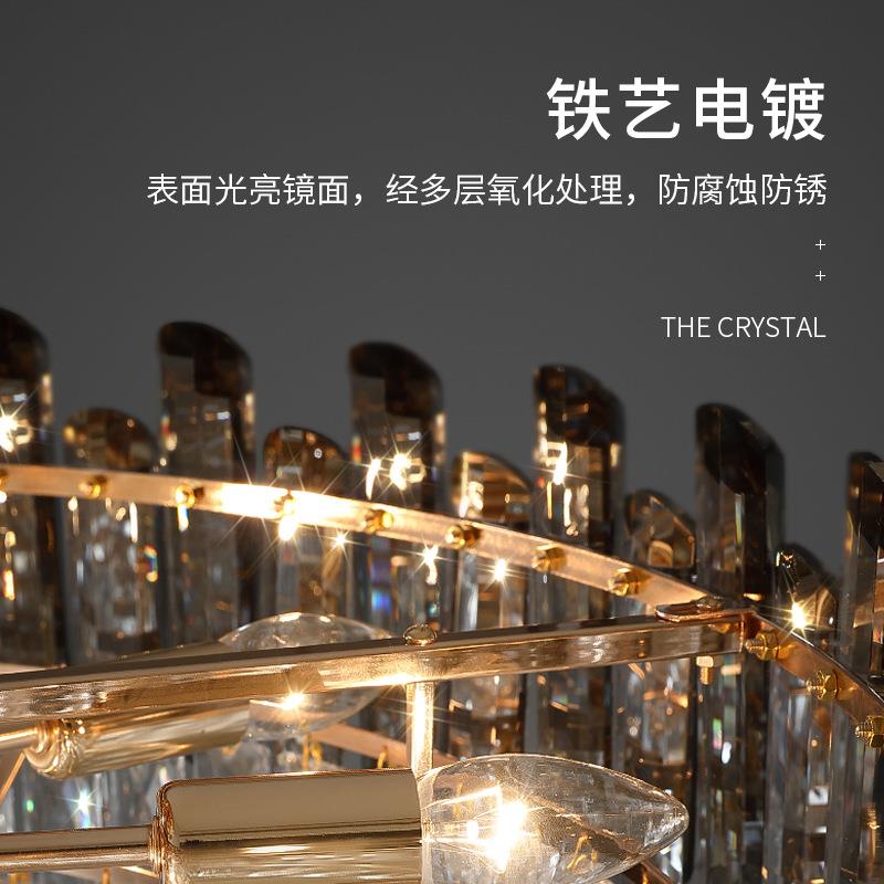 水晶吸顶灯简约现代客厅灯轻奢卧室灯大厅主灯2022年新款灯具套餐