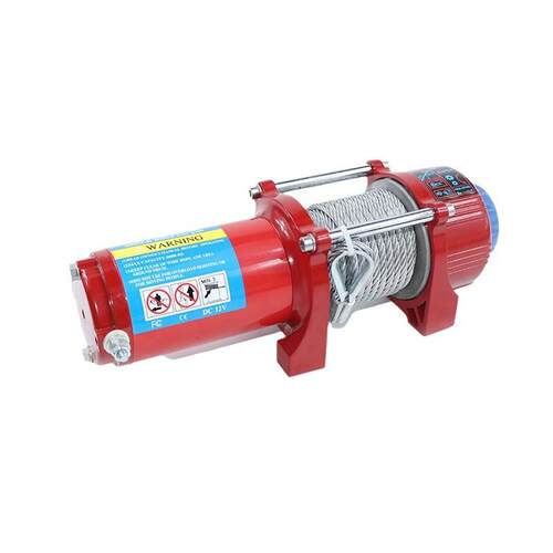 12v24v电动绞盘车载小吊机电动葫芦越野汽车牵引自救车载汽车绞盘