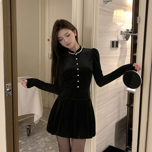 两件套TX0432 miu系千金穿搭上衣半身裙套装 有里布2026春季 新款