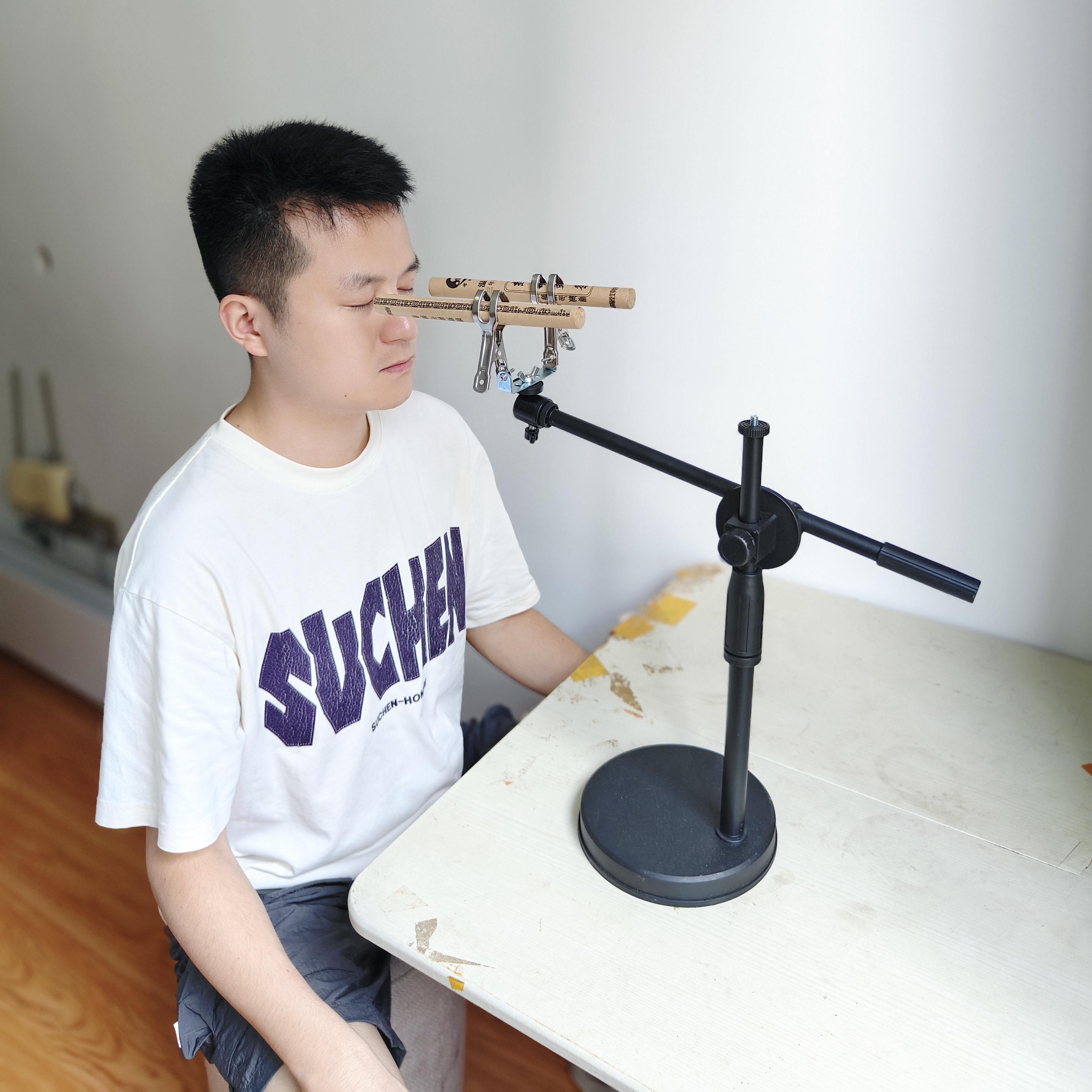 新手万能全身旋转艾灸支架背部疏通免手扶足三里艾灸支架落地悬灸
