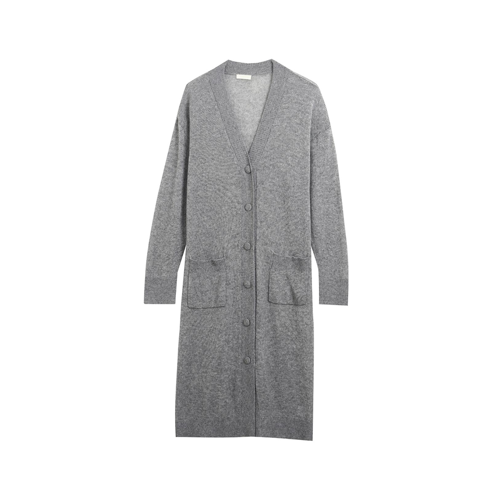 设计师品牌羊绒长开衫