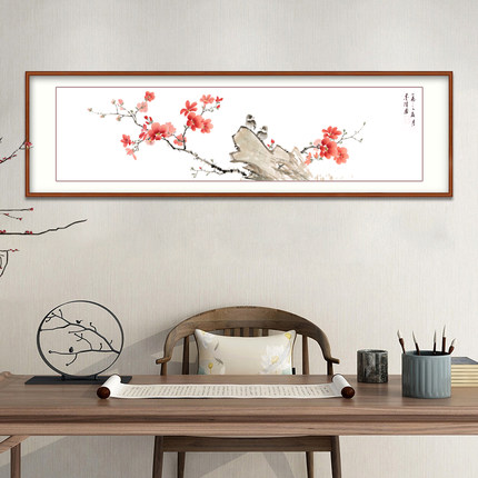 纯手绘国画牡丹挂画花鸟画客厅装饰画沙发背景墙卧室床头壁画